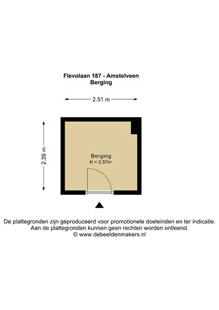 Floorplan - Flevolaan 187, 1181 GD Amstelveen